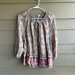 Lucky Brand Boho Long Sleeve Top - Size 1X
